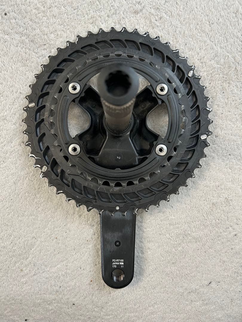 美品 シマノ105 FC-R7100 170mm 50-34T クランク 使用少