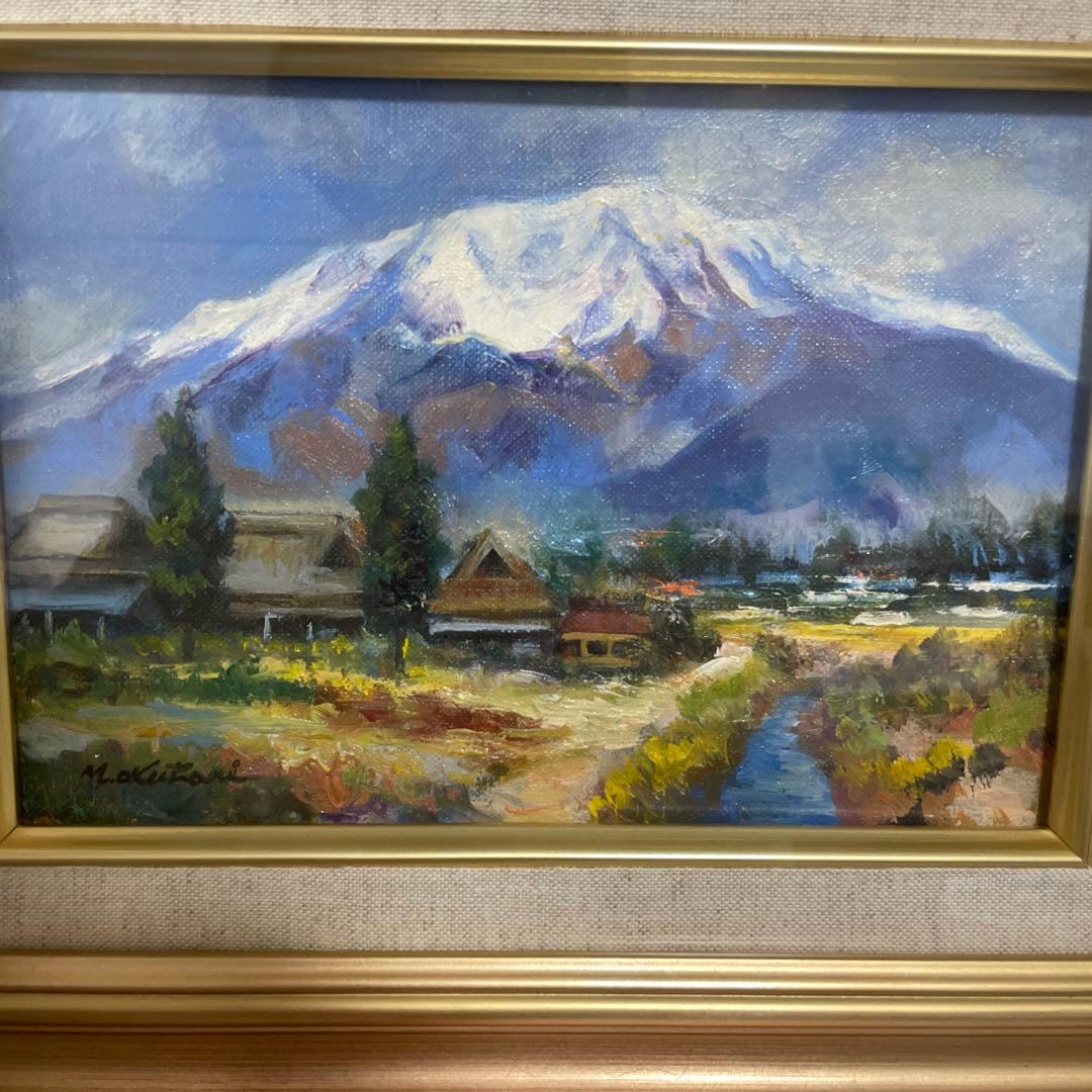 「伊吹山」絵画m.okutani奥谷全弘 油絵 風景画 コレクション インテリア