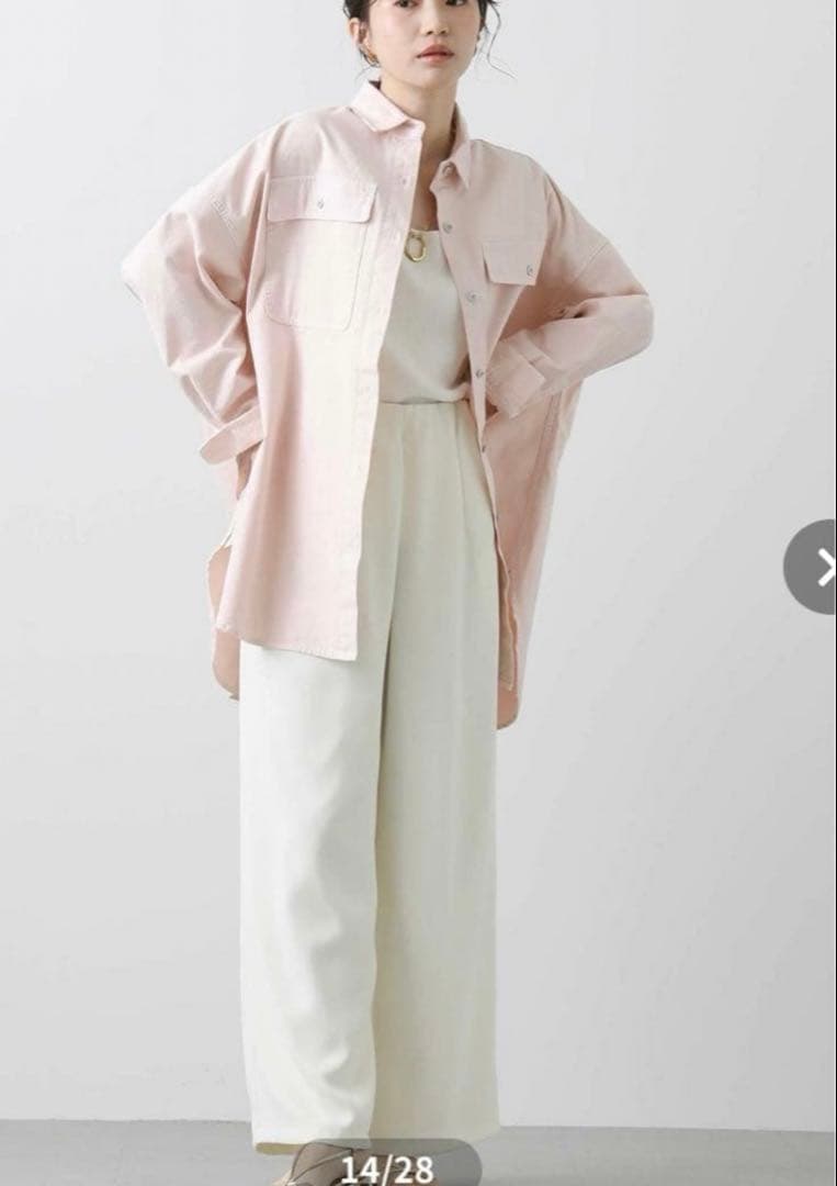 極美品　healthy denimヘルシーデニム　almondピンク