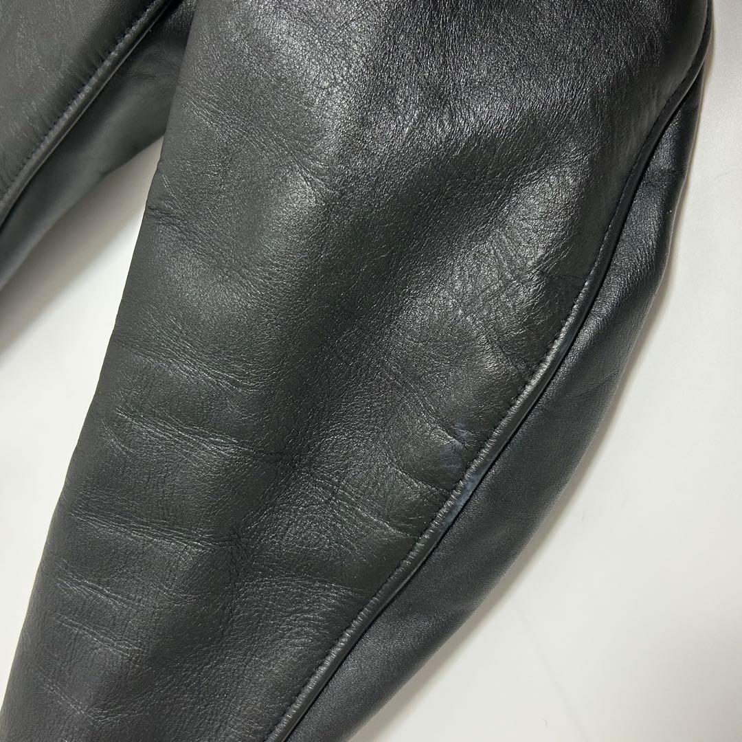 美品✨ schott 641 シングルライダースジャケット ボアインナー付 38
