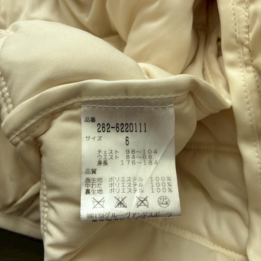 【tsuokun】ジャックバニー 中綿ジャケット XL ベスト ホワイト