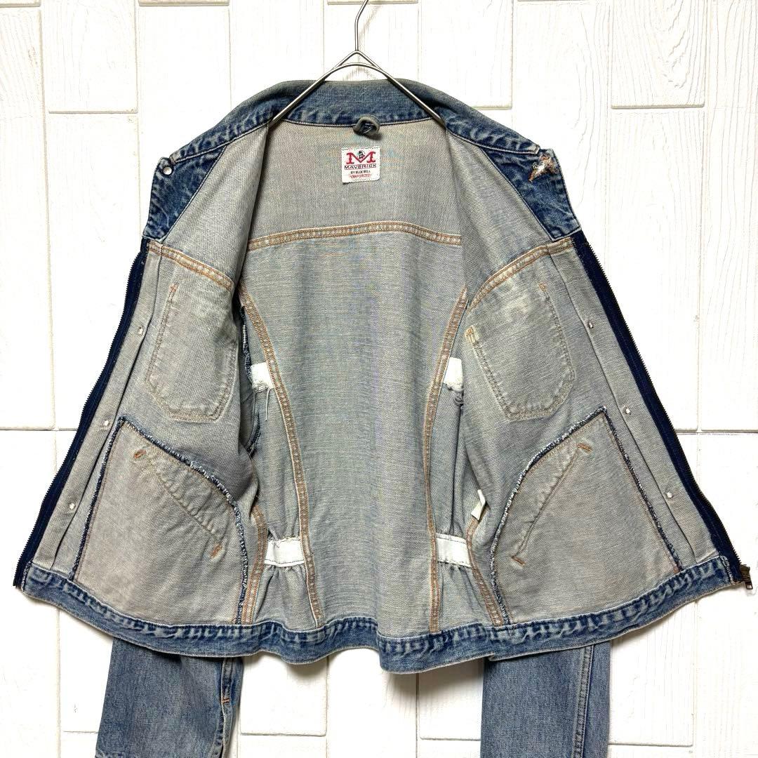 90s MAVERICK 24MJZタイプ ジップアップ デニムジャケット L