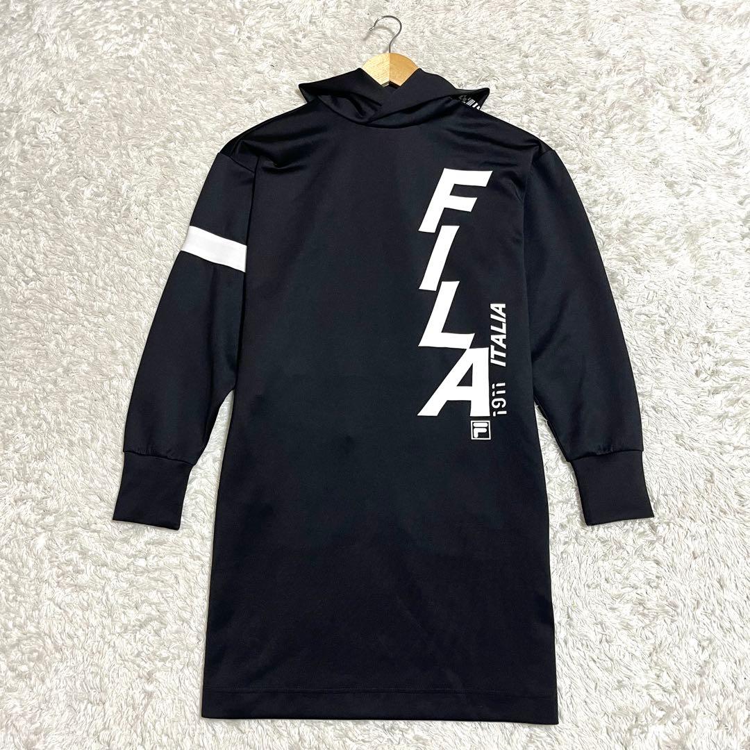 ✨未使用級✨FILA GOLF パーカーワンピース Mサイズ ブラック フード