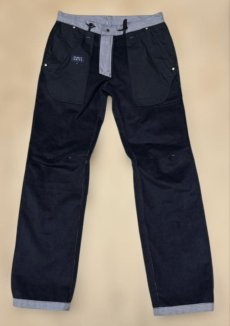 美品 PEARY GATES ゴルフパンツ 裏微起毛 暖パン 千鳥格子 サイズ4