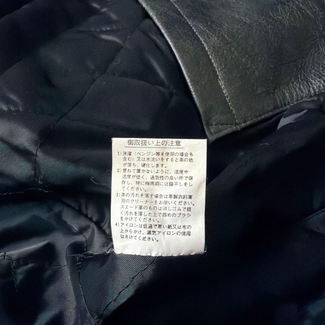 80s BROKEN MOTOCYCLE ダブルライダース レザージャケット L