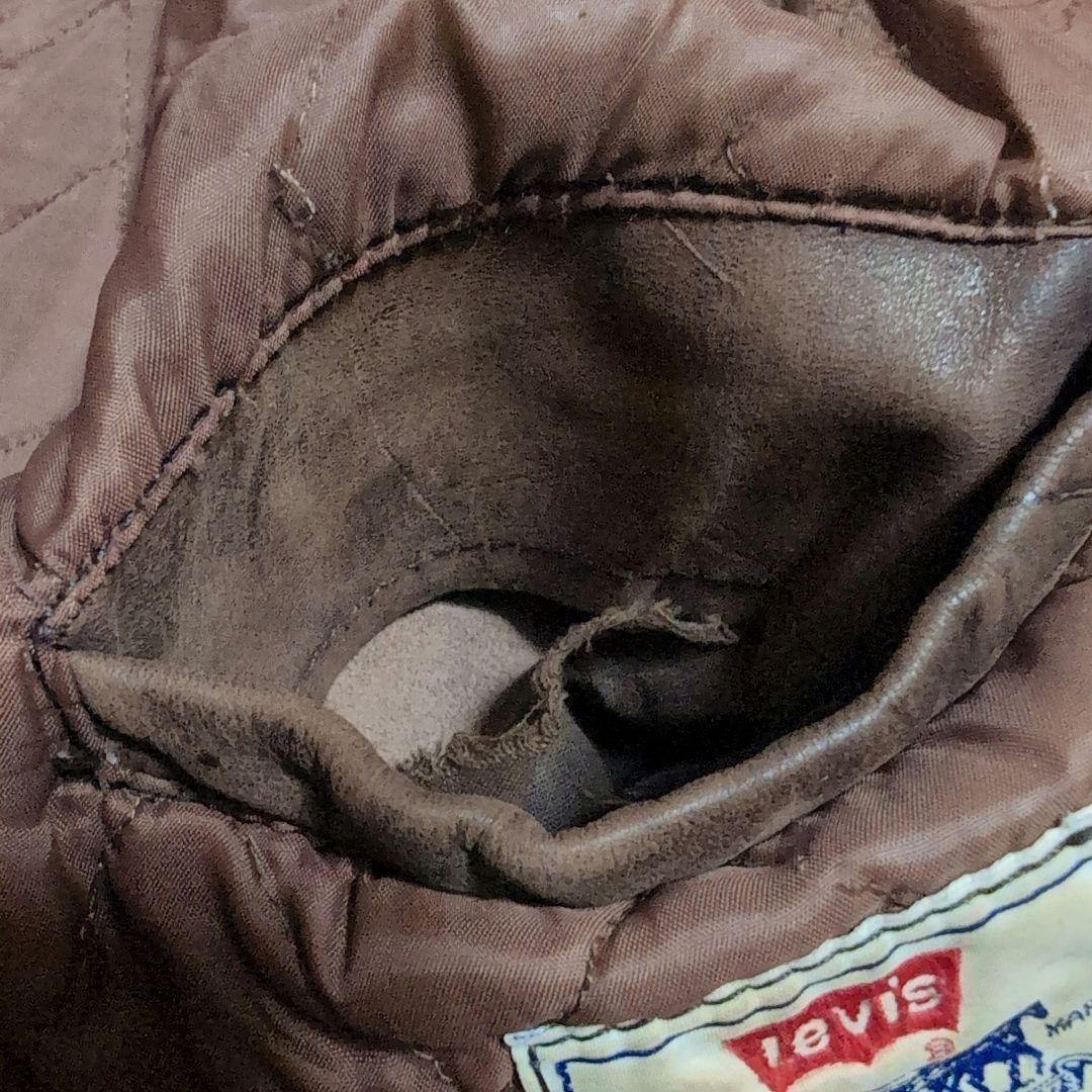 LEVI'S リーバイス【XL】レザートラッカージャケット　3rd　ブラウン