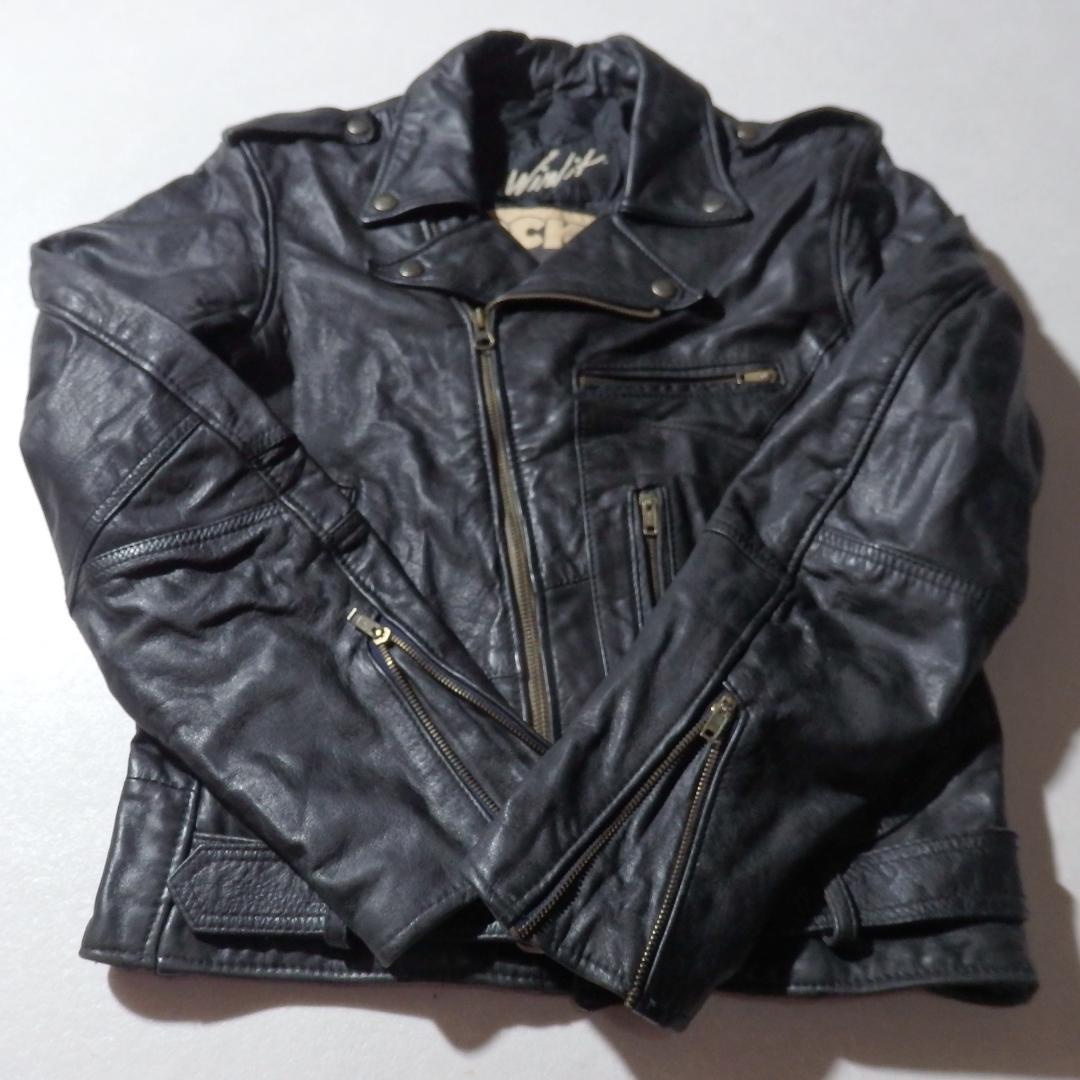 時計じかけのオレンジ カスタム ライダース Winlit 羊革？ 黒
