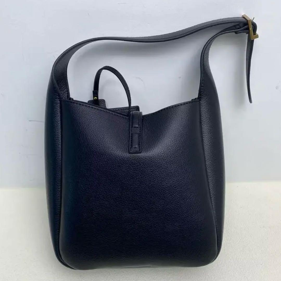 SAINT LAURENT レザー ホーボーバッグ ポーチ付き