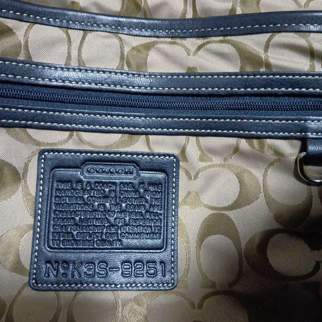 COACH ブラックレザーバッグ