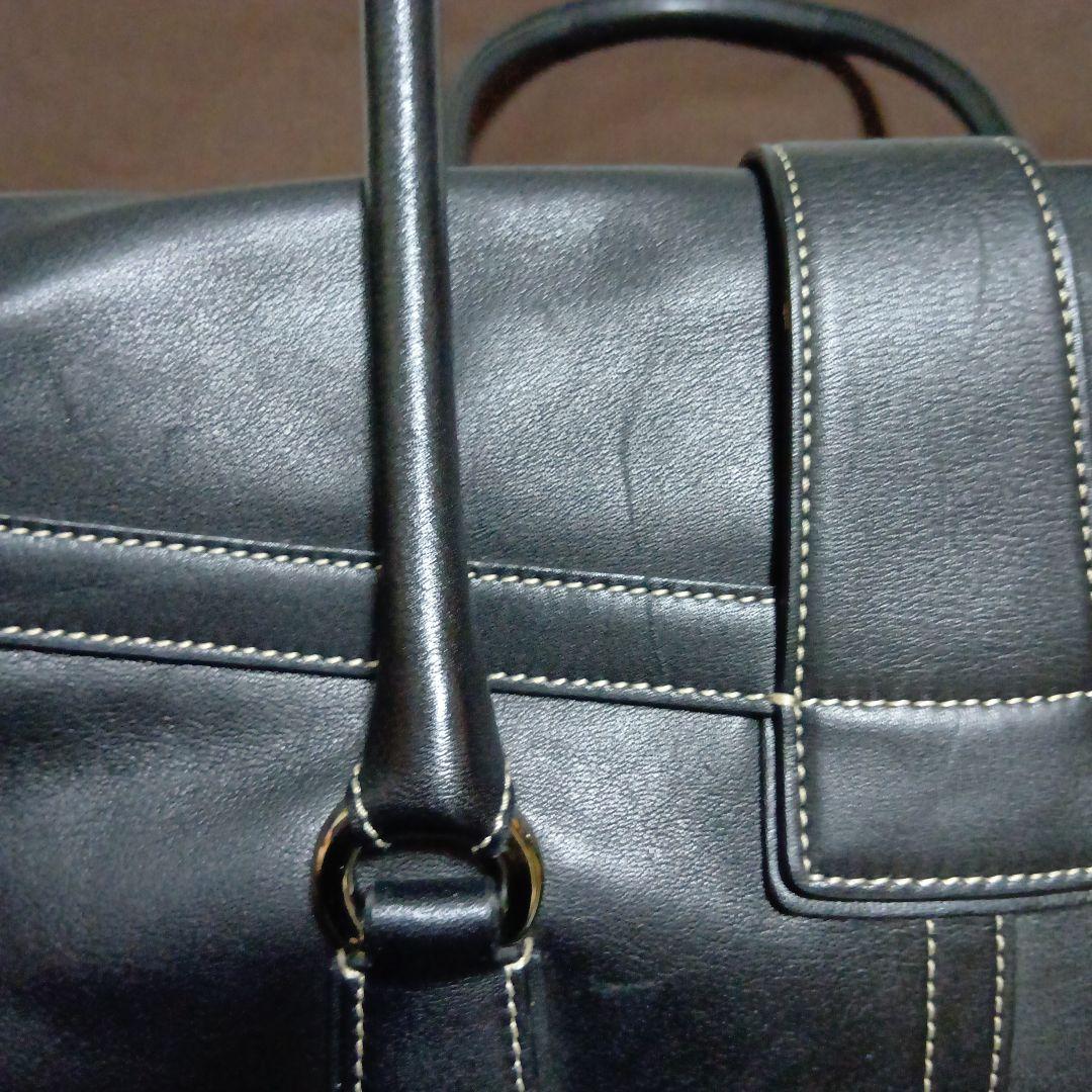 COACH ブラックレザーバッグ