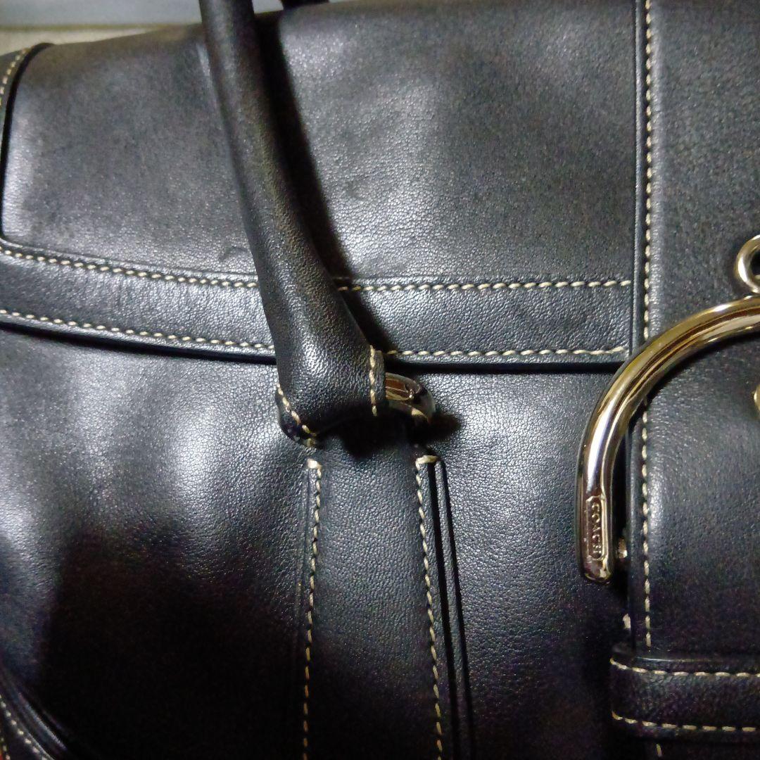 COACH ブラックレザーバッグ