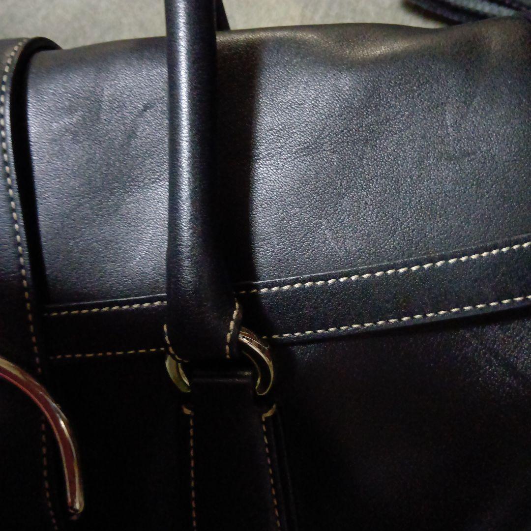 COACH ブラックレザーバッグ