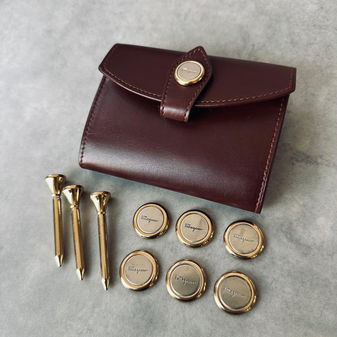 希少✨Salvatore Ferragamo ゴルフマーカー＆ティーセット