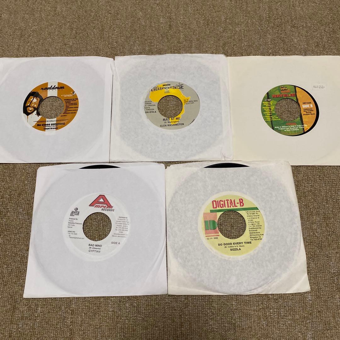 【送料込】reggae 7inch 50枚まとめ売り Jamaica盤レコード