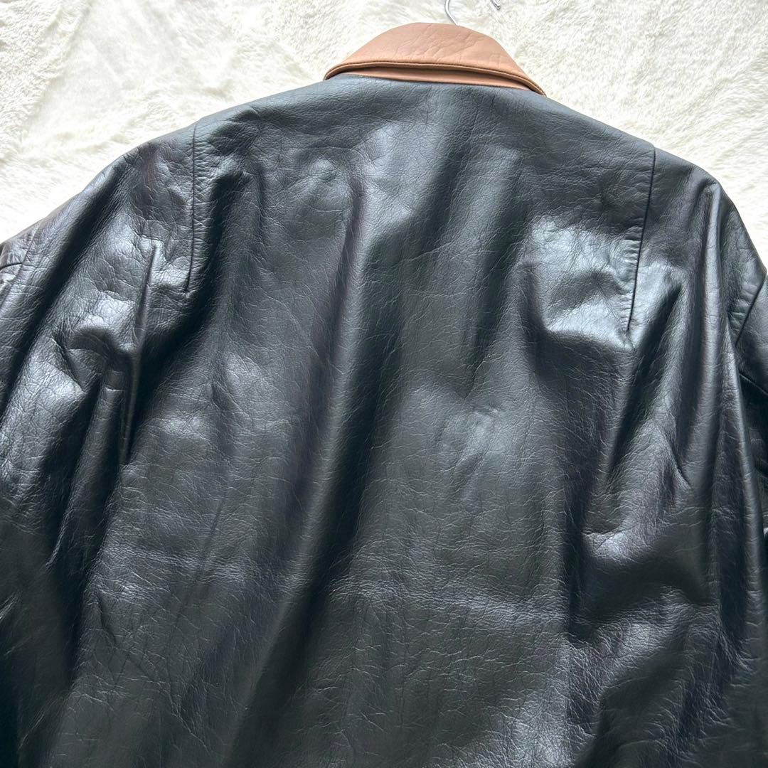 【美品】TANAKA THE COVERALL 黒 レザージャケット L 希少