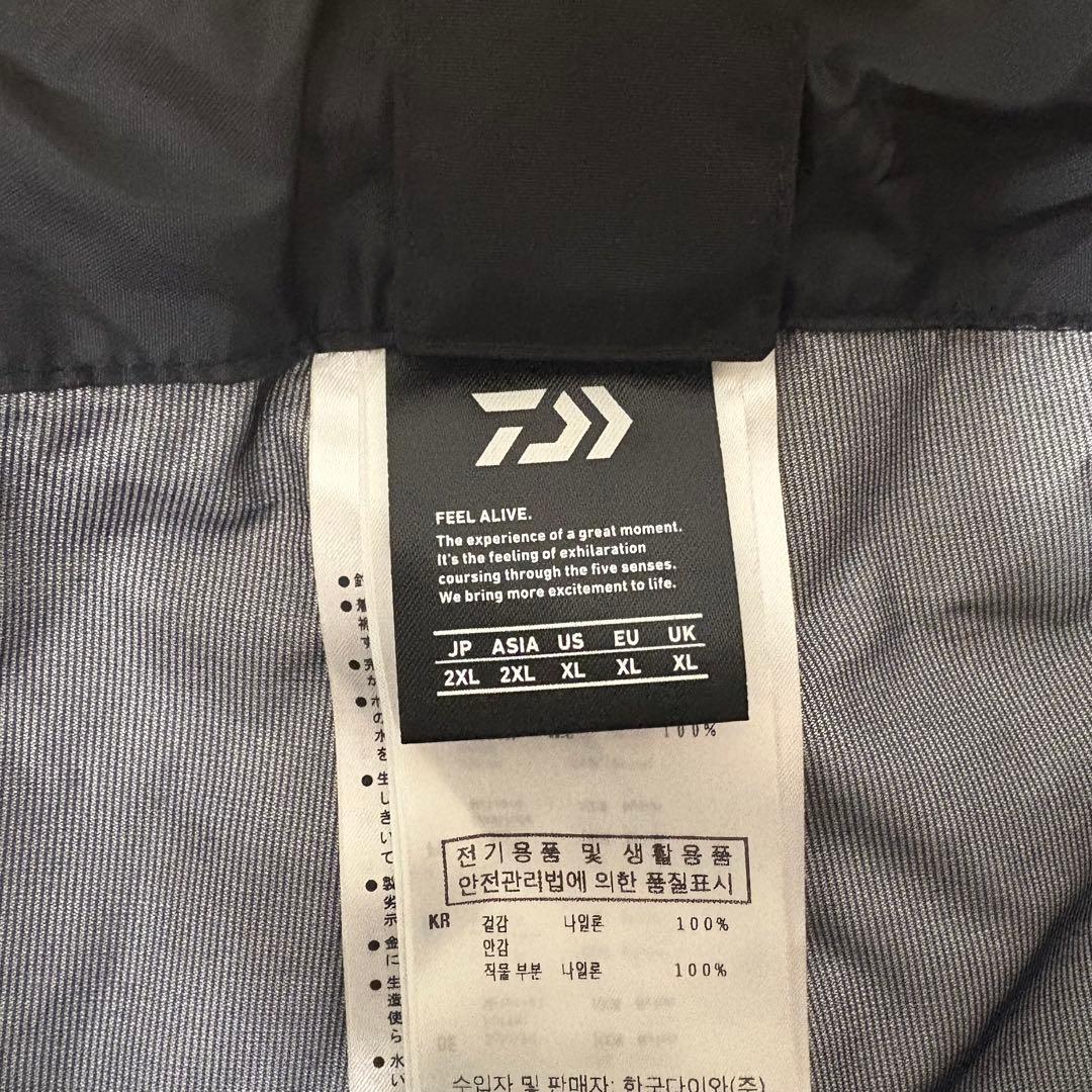 【未使用品級】上下セットDAIWA レインマックスR レインスーツ 黒 2XL