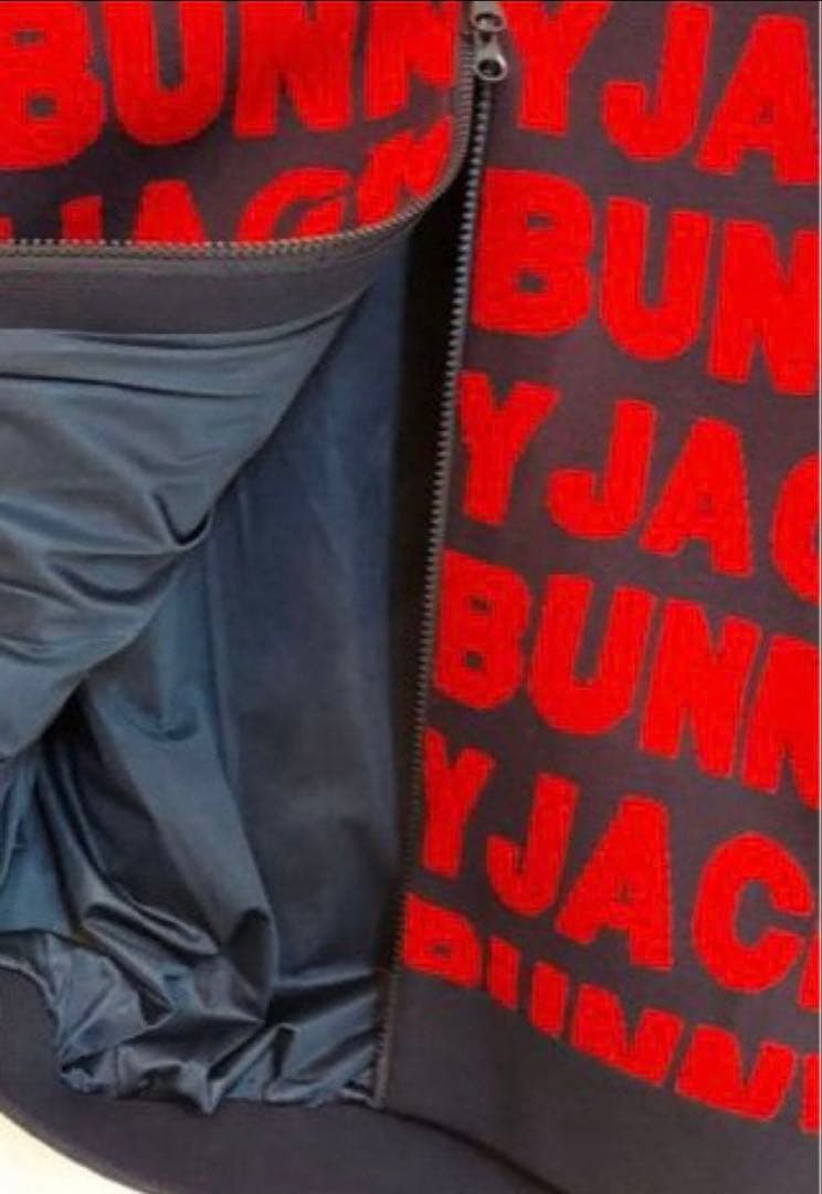 サイズ1 BUNNYJACK ジップアップ ブルゾン　レッド