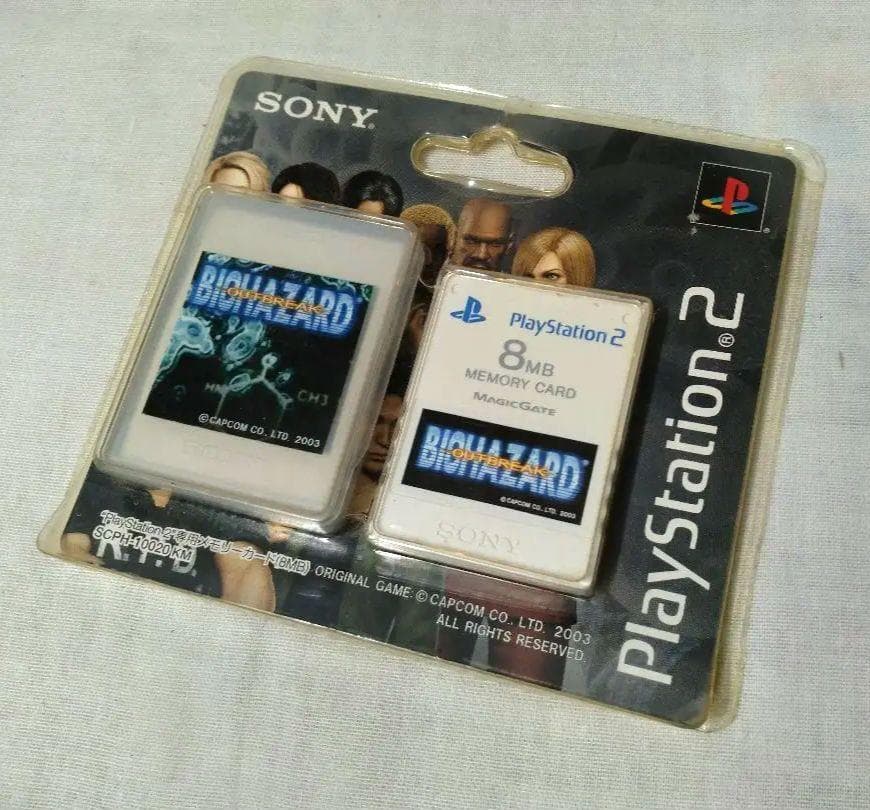 13　未開封　PS2 メモリーカード 8MB バイオハザード　アウトブレイク