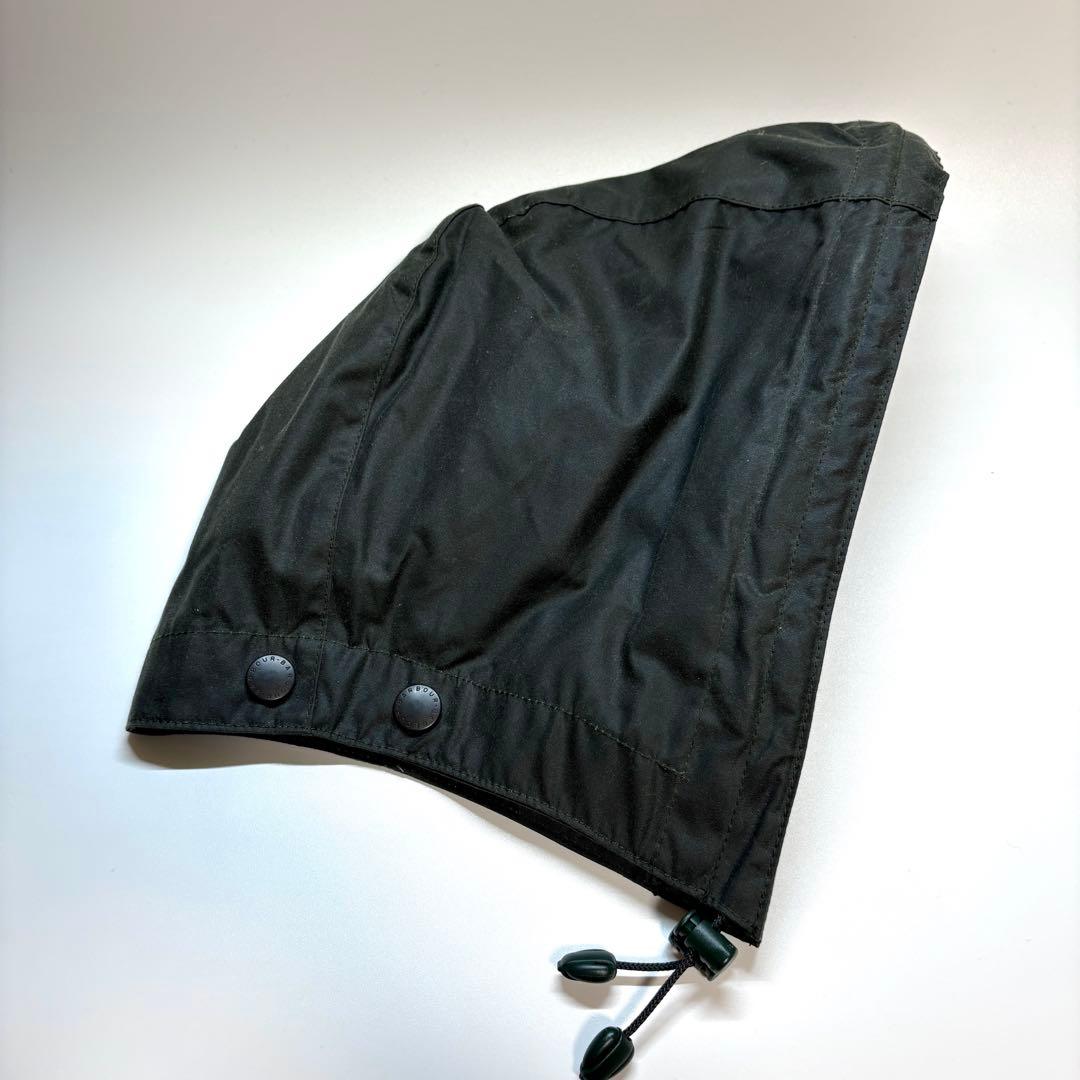 【未使用】Barbour バブアー ワックスドコットンフード