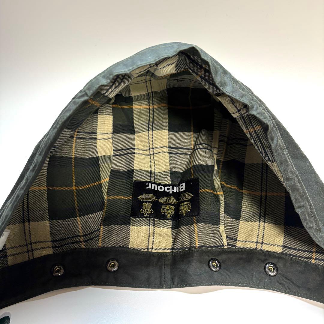 【未使用】Barbour バブアー ワックスドコットンフード