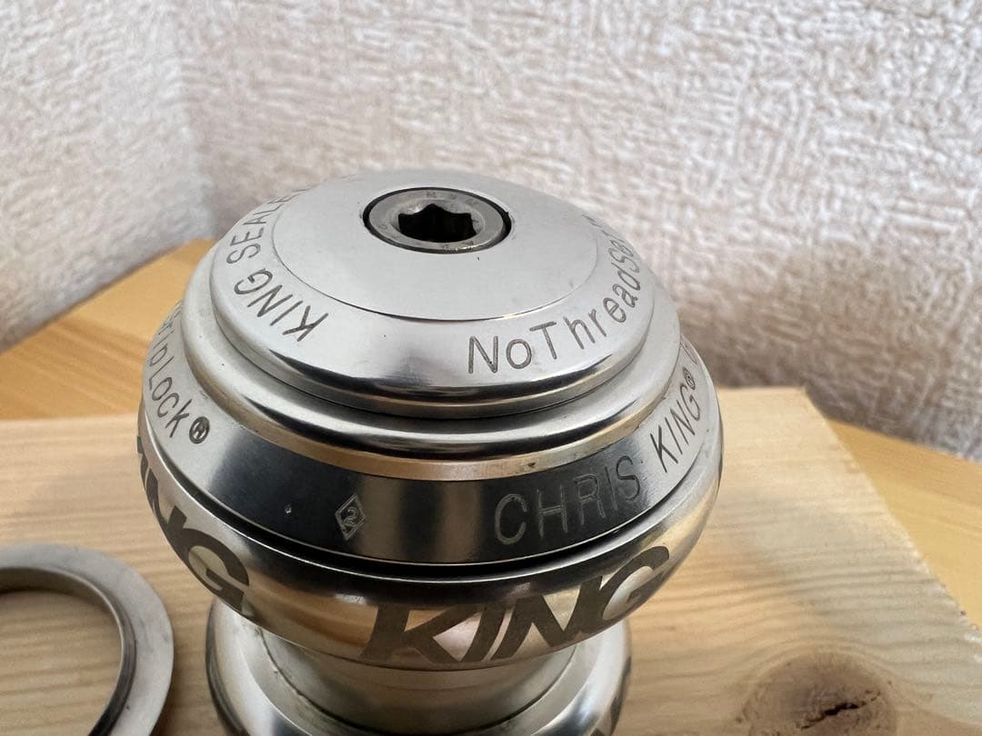 パーツ CHRIS KING nothreadset 1 1/8 inch Silver