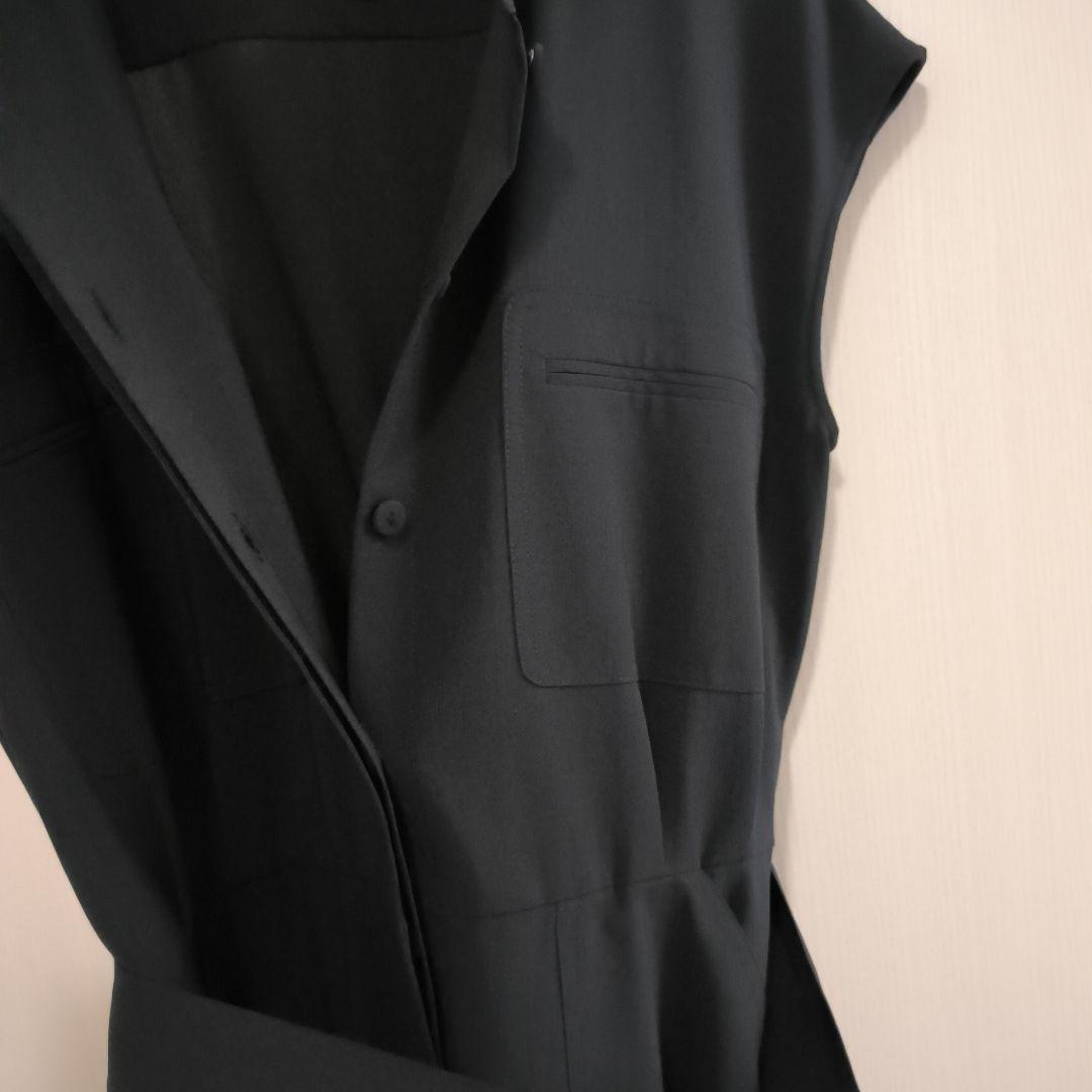 セオリー 23ss フレアワンピース ベルト CRISP POLY 黒 326