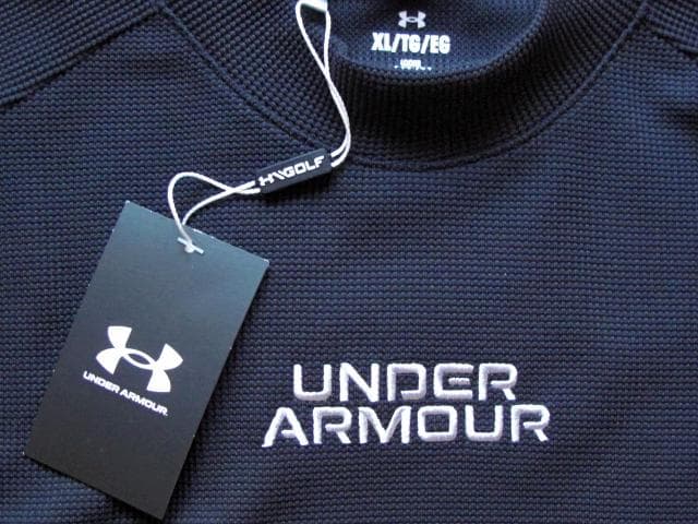 Under Armour M's Golf XL モックネック ワッフル素材