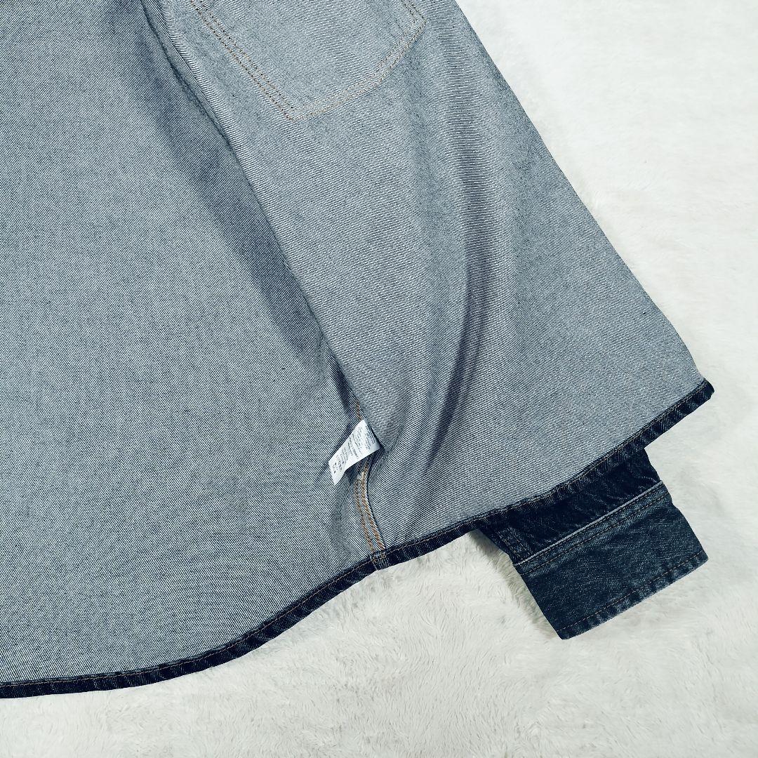【美品】ステューシー　Stussy　厚手　デニムジャケット　L　ブラック