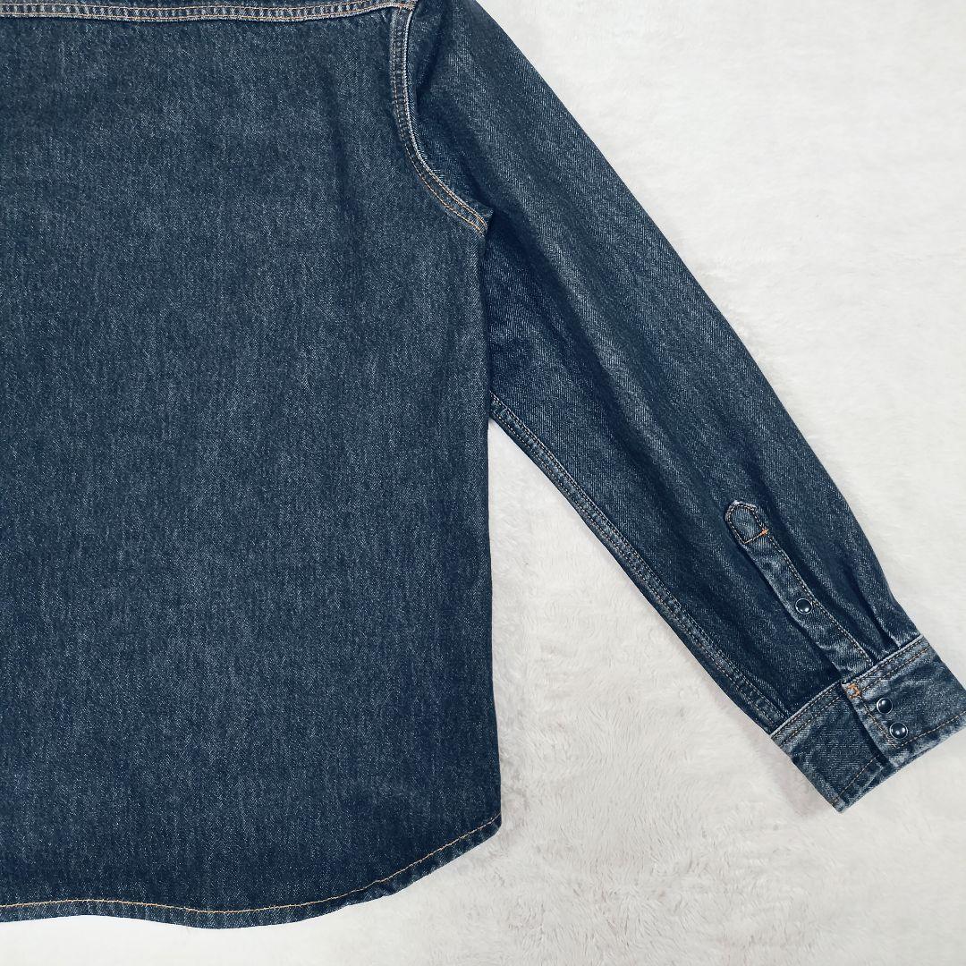 【美品】ステューシー　Stussy　厚手　デニムジャケット　L　ブラック