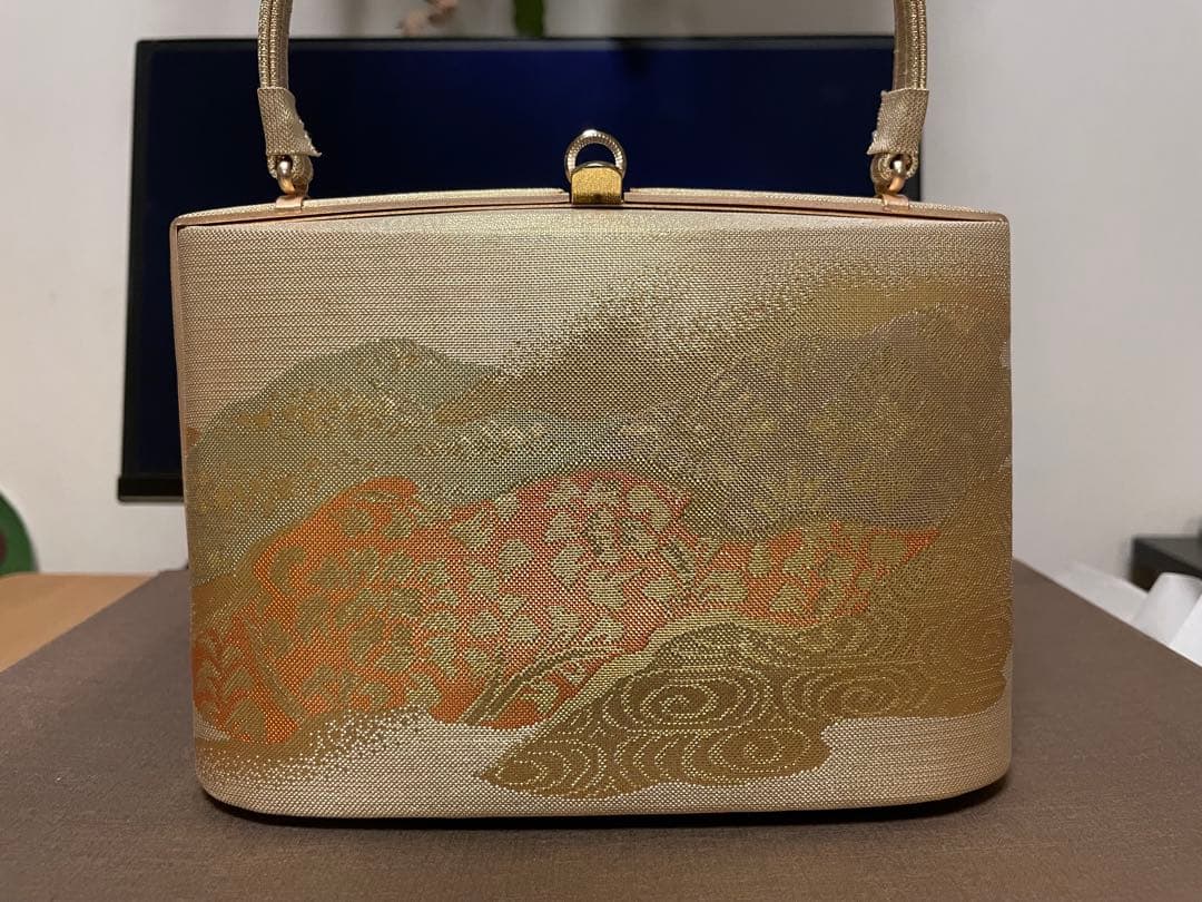 【美品】正絹佐賀錦 草履とバッグセット