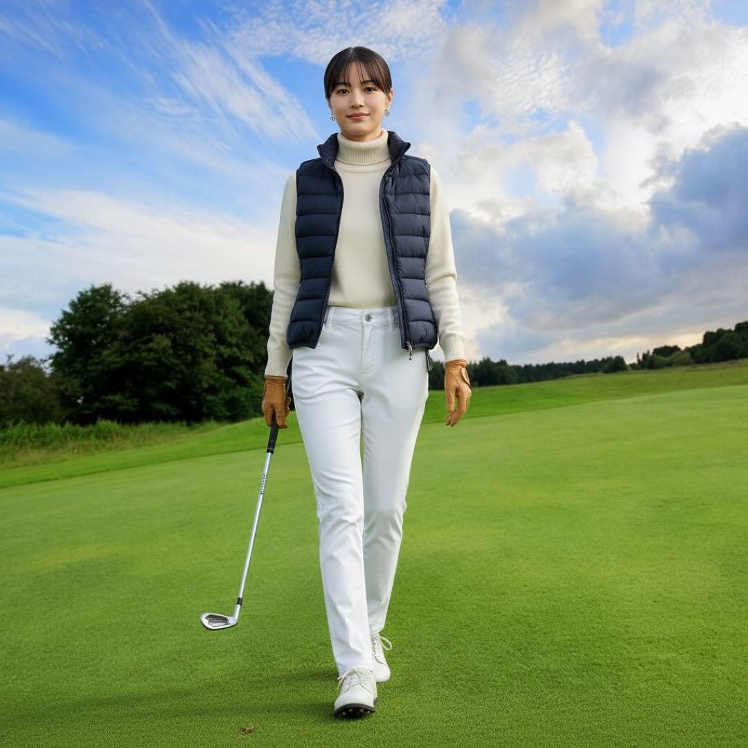 定2.4万 J.LINDEBERG ゴルフパンツ W27 白　ジェイリンドバーグ