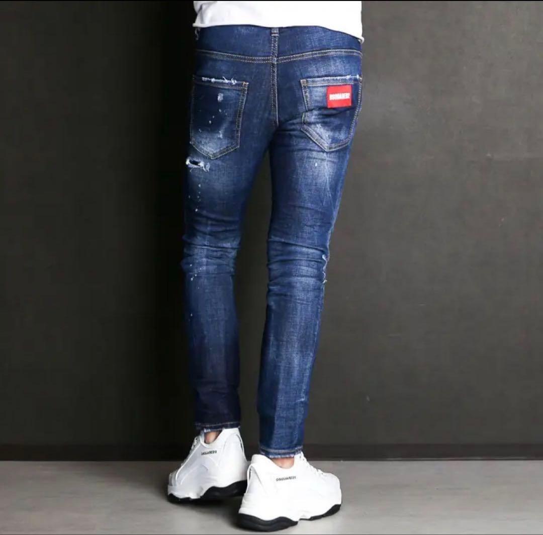 【美品 レア 完売品】DSQUARED2 SKATER スケーター 48 濃紺