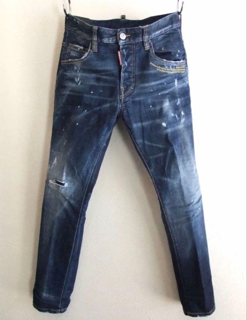 【美品 レア 完売品】DSQUARED2 SKATER スケーター 48 濃紺