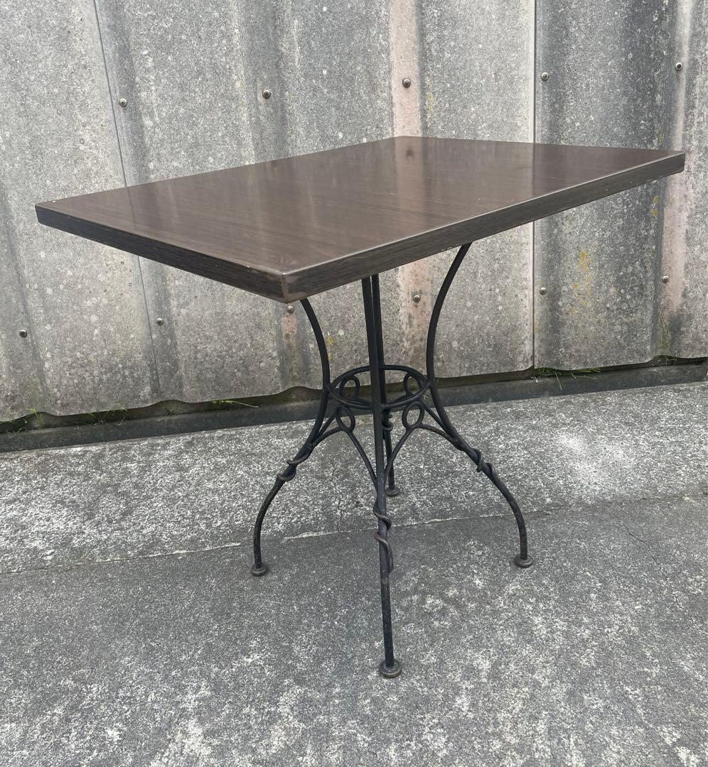 ビンテージ/インダストリアル/カフェテーブル/コーヒーテーブル/鉄脚/店舗什器③