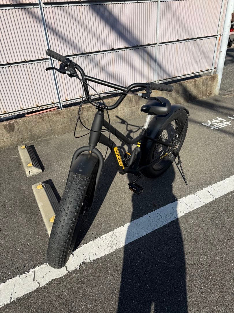 ファットバイク極太タイヤ　マッドブラック　引き取り限定　値下げしました