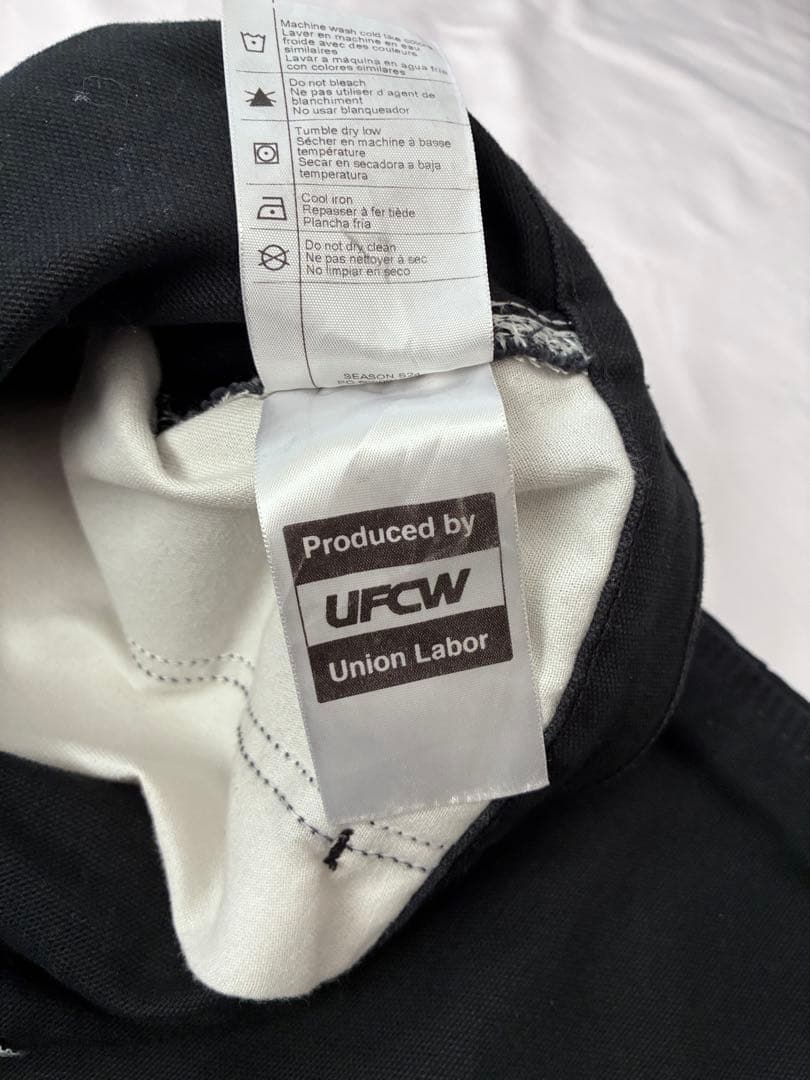 アメリカ製 Carhartt ダブルニー ブラック USA製 36x30 黒