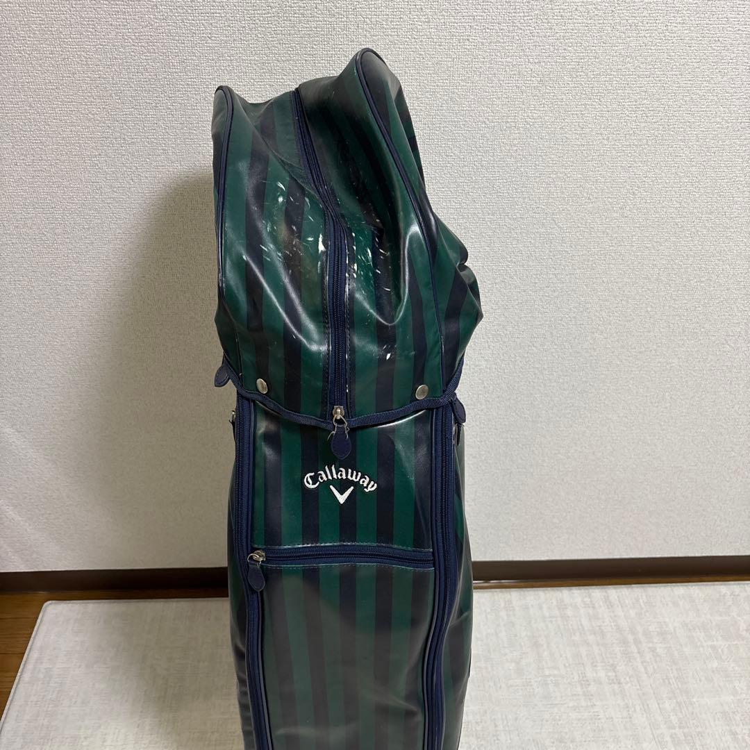 Callaway キャディバッグ 防水 緑と黒のストライプ　メンズ