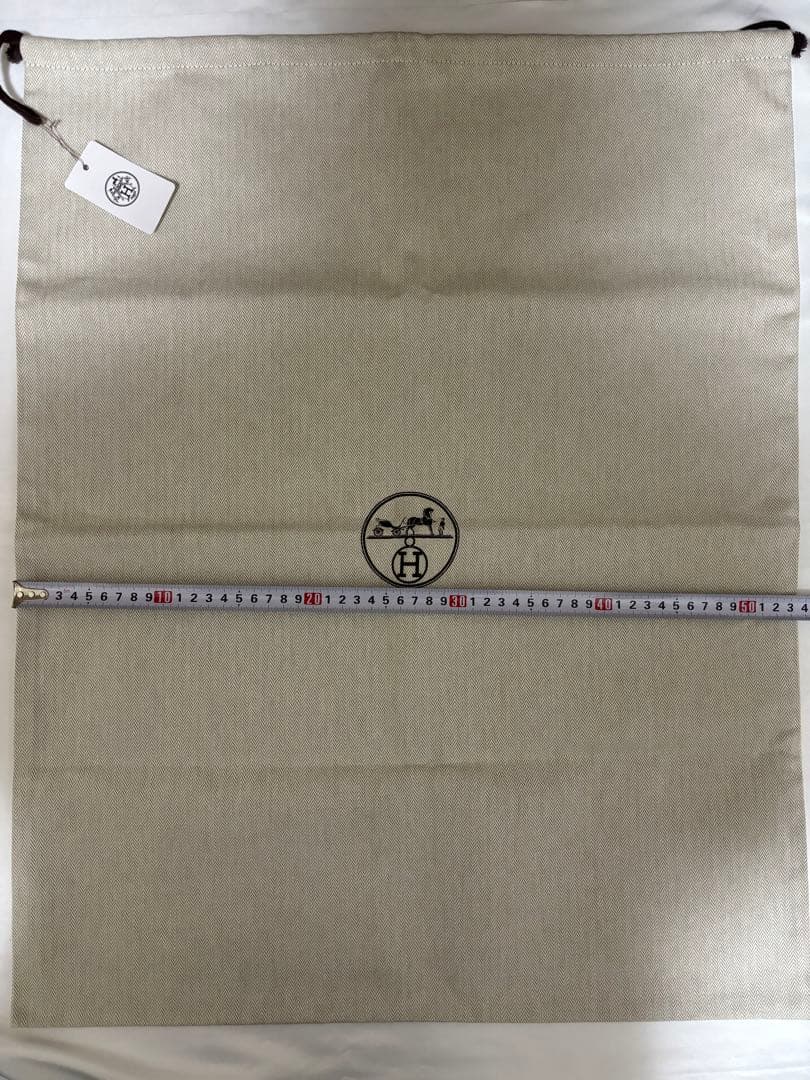 【正規品新品】エルメス ヘリンボーン　超特大未使用タグ付き保存袋⑯