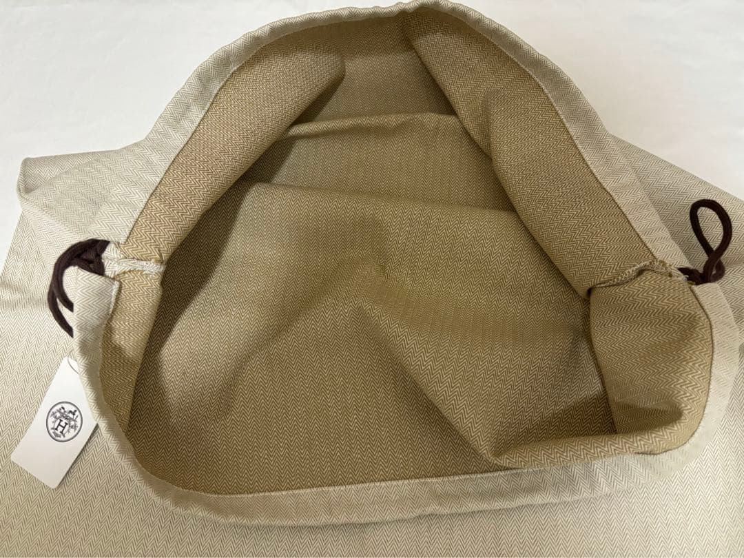 【正規品新品】エルメス ヘリンボーン　超特大未使用タグ付き保存袋⑯