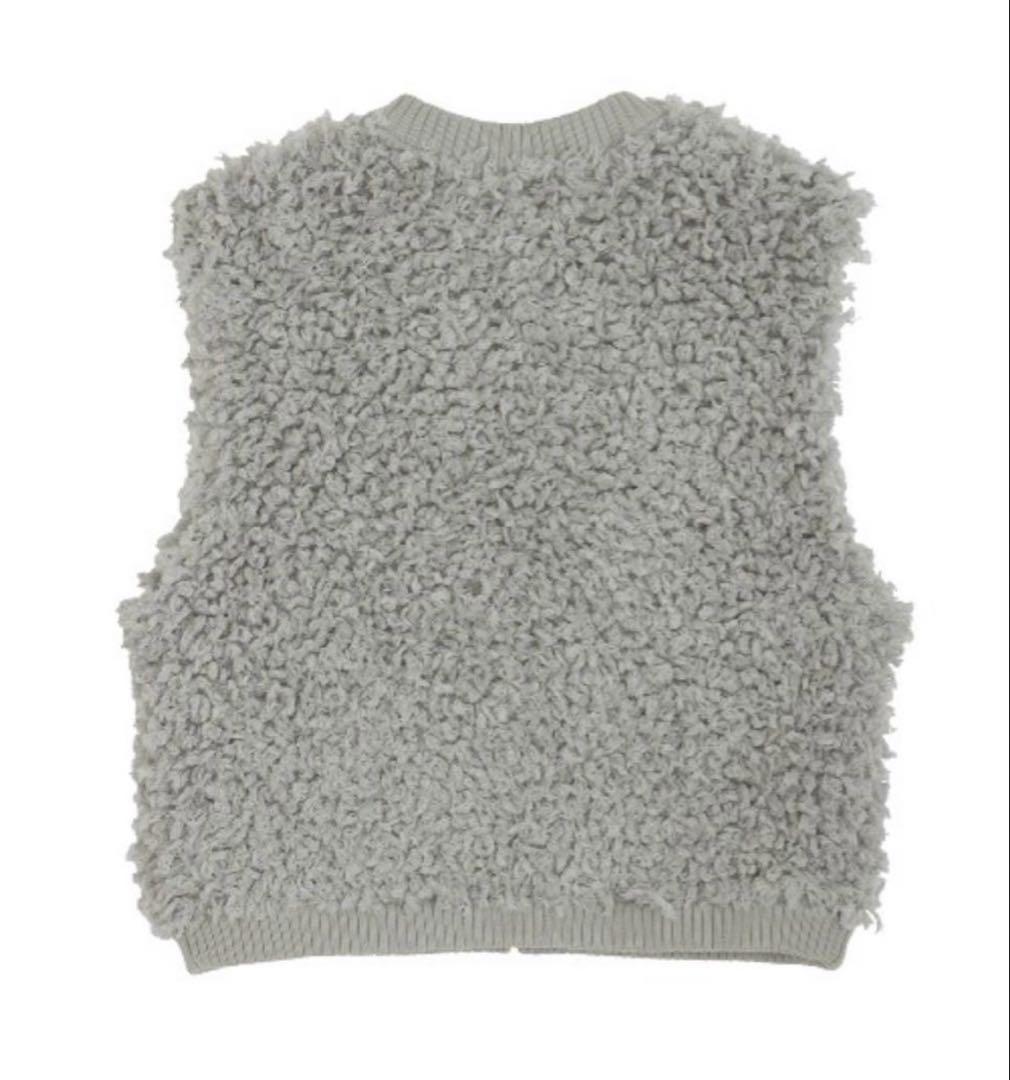 AMERI UND COMPACT BOA KNIT VESTグレーF新品