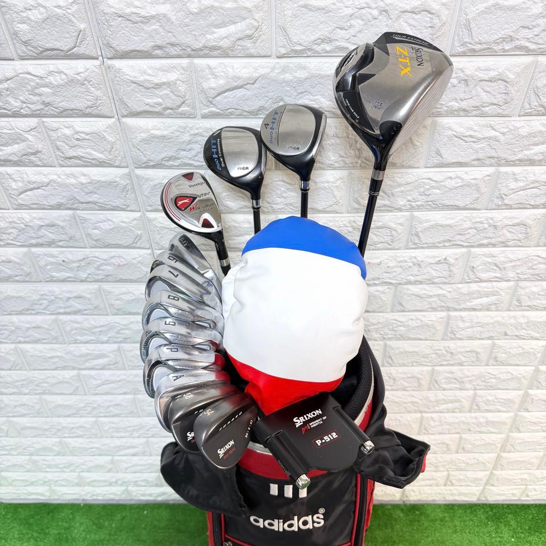 ゴルフセット　豪華　SRIXON 完全ラウンド仕様　右打ち　飛距離抜群　すぐ使用
