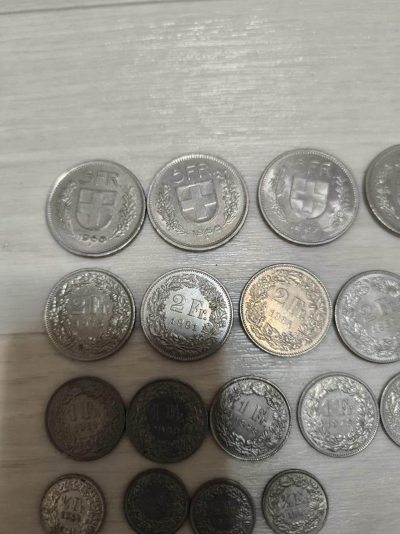 スイス 貨幣 約40枚セット 43フラン分