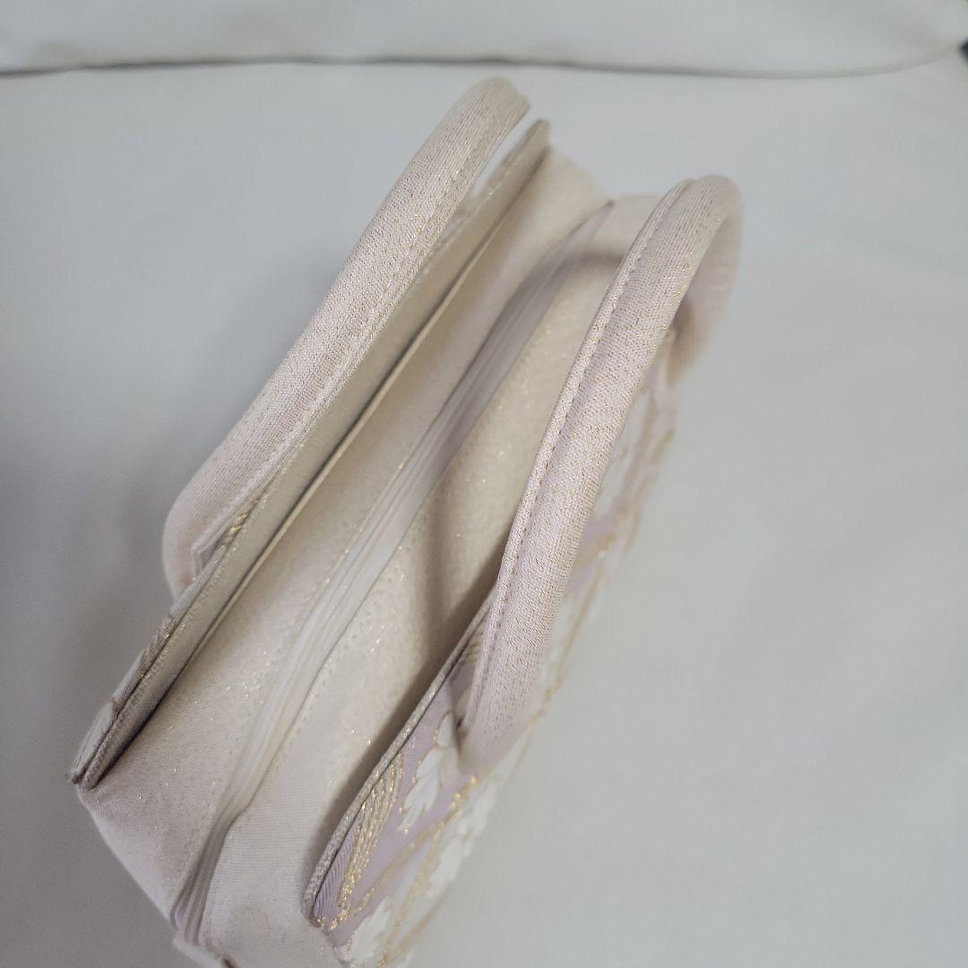 和装用利休バッグ 薄紫と薄緑のグラデーションに 菊文様などの刺繍