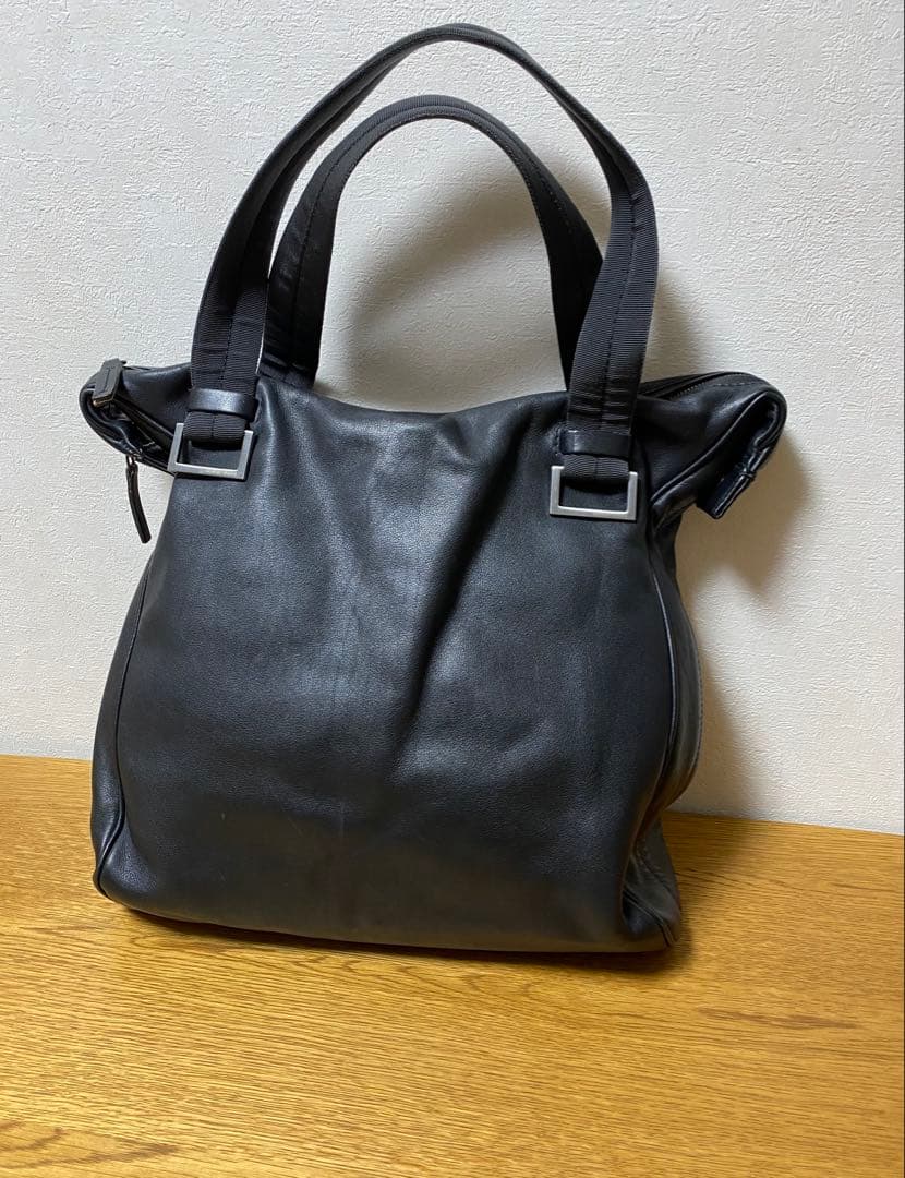 GIORGIOARMANI ジョルジオアルマーニ トートバッグ　ブラック