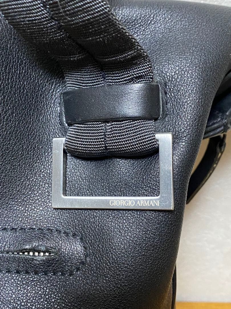 GIORGIOARMANI ジョルジオアルマーニ トートバッグ　ブラック