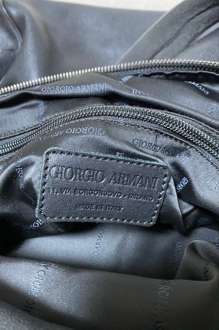 GIORGIOARMANI ジョルジオアルマーニ トートバッグ　ブラック