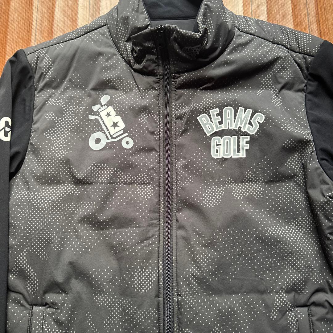 【美品　最安値!?】BEAMSGOLF フルジップ　中綿ジャケット　ブラック　Ｌ
