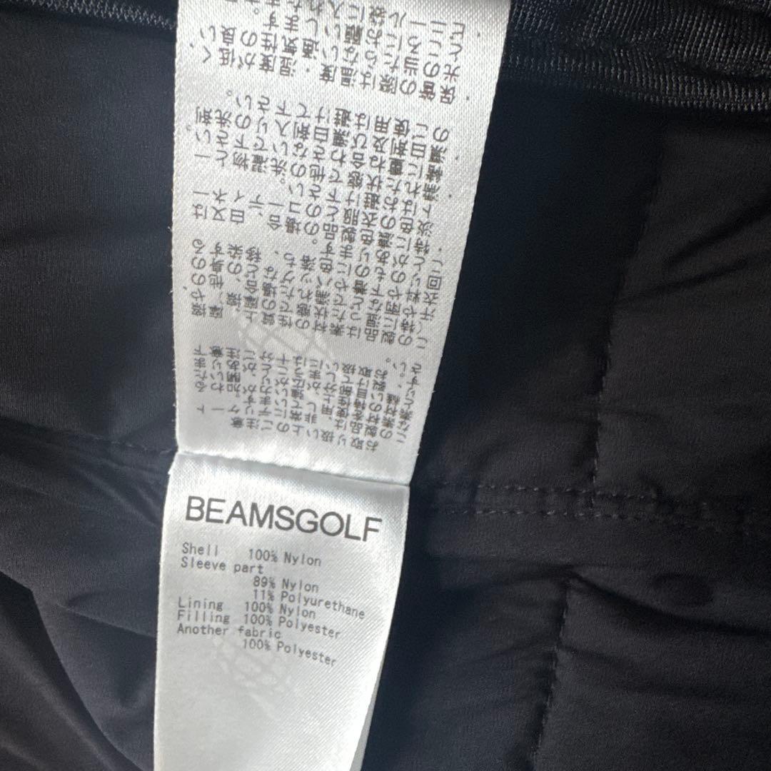 【美品　最安値!?】BEAMSGOLF フルジップ　中綿ジャケット　ブラック　Ｌ