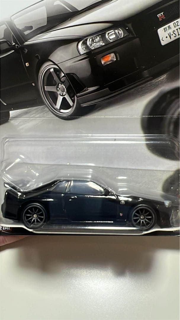 ホットウィール　チェイス　日産 スカイライン　GT-R R34 エラー品です。