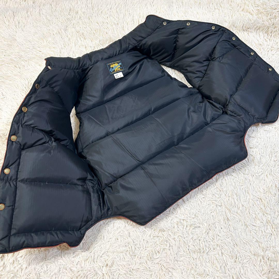 USA製✨ california mfg.co ダウンベスト S レンガ レザー